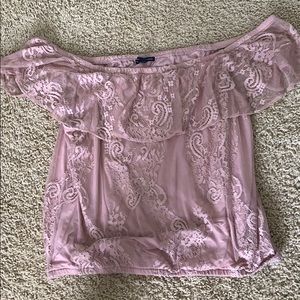 AE Blush Off-the-shoulder Top